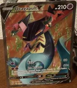 Pokemon TCG Dragapult v Rebel Clash Holo Card Full Art Ultra Rare 183/192 - Image 1