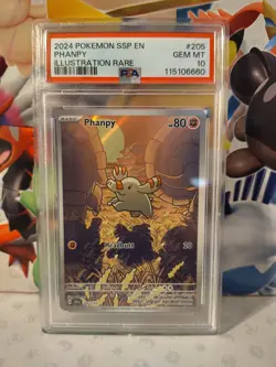 PSA 10 GEM MINT Phanpy 205 Surging Sparks Pokemon Card - Image 1