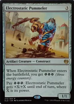 210/264 ELECTROSTATIC PUMMELER RARE KALADESH MTG CARD - Image 1