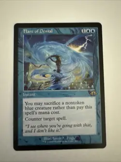 Flare of Denial Modern Horizons 3 Regular Card with Retro Frame MTG NM - Image 1