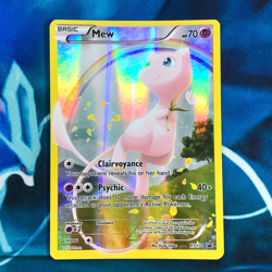 Mew - XY110 - Black Star Full Art Promo Rare Holo Generations Pokemon Card - MP - Image 1