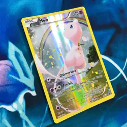 Mew - XY110 - Black Star Full Art Promo Rare Holo Generations Pokemon Card - MP - Image 3