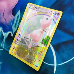 Mew - XY110 - Black Star Full Art Promo Rare Holo Generations Pokemon Card - MP - Image 4