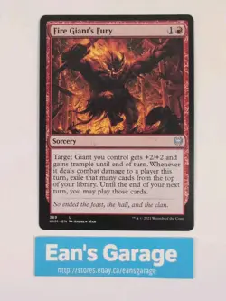 MTG Fire Giant's Fury KHM 389 Kaldheim Uncommon - Mint - Image 1