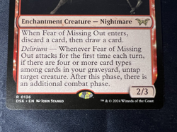 MTG x2 Fear of Missing Out R 0136 Regular Rare Duskmourn House of Horror DSK NM - Image 2