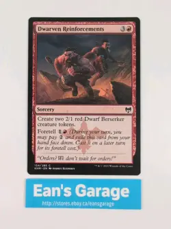 MTG Dwarven Reinforcements KHM 134/285 Kaldheim common - Mint - Image 1