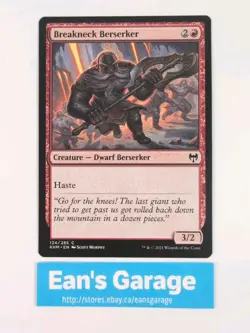 MTG Breakneck Berserker KHM 124/285 Kaldheim common - Mint - Image 1