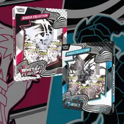 Pokemon TCG:Black Bolt Zekrom and White Flare Reshiram Binder Collection BUNDLE - Image 1