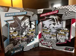 Pokemon TCG:Black Bolt Zekrom and White Flare Reshiram Binder Collection BUNDLE - Image 2