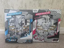 Pokemon TCG:Black Bolt Zekrom and White Flare Reshiram Binder Collection BUNDLE - Image 1