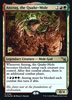Anzrag, the Quake-Mole - Foil Prerelease Promo MKM LP MTG - Image 1