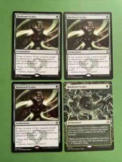 MtG Hardened Scales X4 NM - Image 1