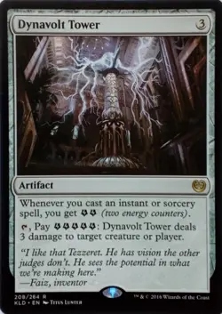 208/264 DYNAVOLT TOWER RARE KALADESH MTG CARD - Image 1