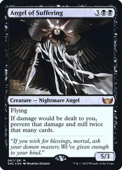 Angel of Suffering - Foil Prerelease Promo Streets of New Capenna LP MTG - Image 1