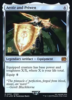Aettir and Priwen - Foil Prerelease Promo FIN LP MTG - Image 1