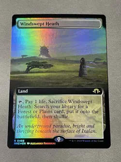 Windswept Heath (Extended Art) MTG Modern Horizons 3 NM FOIL NM - Image 1