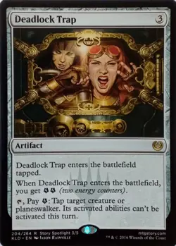 204/264 DEADLOCK TRAP RARE KALADESH MTG CARD - Image 1