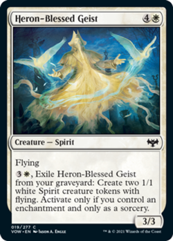 Heron-Blessed Geist - Foil Light Play, English Magic the Gathering MTG Innistrad - Image 1