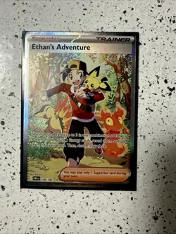 2025 POKEMON DESTINED RIVALS SPECIAL ILLUSTRATION RARE ETHAN'S ADVENTURE PSA 10 - Image 1
