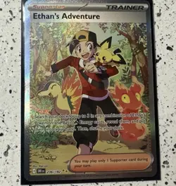 2025 POKEMON DESTINED RIVALS SPECIAL ILLUSTRATION RARE ETHAN'S ADVENTURE PSA 10 - Image 5