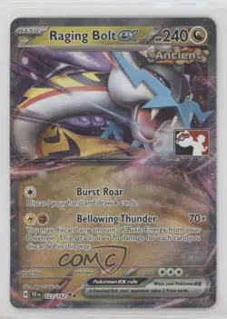 Raging Bolt ex Play! Pokemon Prize Pack Series Six #123/162 03lc - Image 1