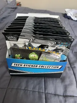 Pokemon Scarlet Violet Black Bolt Tech Sticker Collection Lot of 12 New In Hand - Image 2