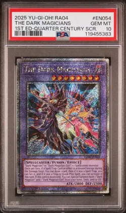 Yugioh PSA 10 2025 The Dark Magicians RA04-EN054 QCR 1st Edition *5383 - Image 1