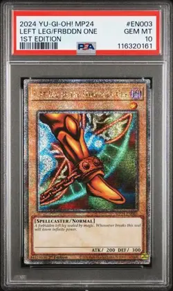 YuGiOh! Left Leg of the Forbidden One - MP24-EN003 - QCSR - PSA 10 - Image 1