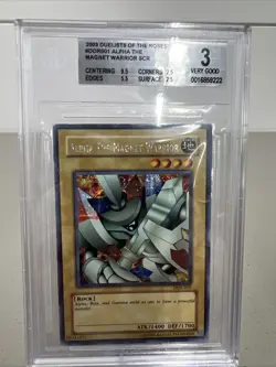 YuGiOh ALPHA THE MAGNET WARRIOR DUELISTS OF THE ROSES PROMO SCR DOR-001 BGS 3 - Image 1