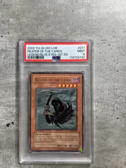 Yugioh Card 1st Ed Reaper Of The Cards PSA 9 Mint, LOB-071 2002 (1) - Image 1