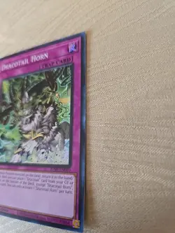 Yugioh Dracotail Horn JUSH-EN010 1st Edition Super Rare NM - Image 3