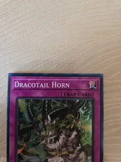 Yugioh Dracotail Horn JUSH-EN010 1st Edition Super Rare NM - Image 4
