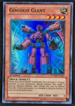 Gogogo Giant 1996 1st Edition Super Rare Holo Yugioh NUMH-EN020 (NM) - Image 1