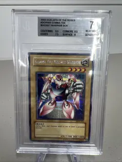 YuGiOh Gamma The Magnet Warrior SR DOR-003 BGS 7 Near Mint - Image 1