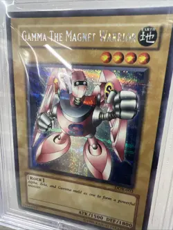 YuGiOh Gamma The Magnet Warrior SR DOR-003 BGS 7 Near Mint - Image 3