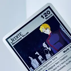 Sailor Moon CCG Premier Edition Jedite Negaverse Villian Trading Card - Image 3