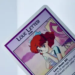 Sailor Moon CCG Premier Edition Item: Love Letter Trading Card - Image 3