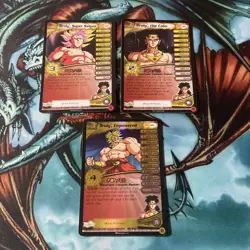 2003 dragon Ball z Broly empowered gold foil promo card limited + 2 Moore Cards - Image 1