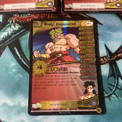 2003 dragon Ball z Broly empowered gold foil promo card limited + 2 Moore Cards - Image 2
