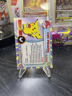Topps 1999 Charizard Trading Card Pokemon Holo TCG + Topps 1999 Pikachu Holo - Image 4