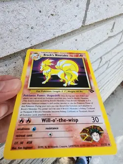 Pokemon TCG Brock's Ninetales Holo Rare Card Gym Challenge 3/132 - Image 5