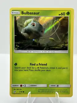 Bulbasaur 1/18 Detective Pikachu Holo 2019 TCG Pokemon Card - Image 1