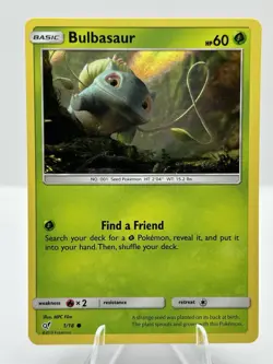 Bulbasaur 1/18 Detective Pikachu Holo 2019 TCG Pokemon Card - Image 2