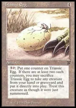 MTG English Triassic Egg NM Normal Legends - Image 1