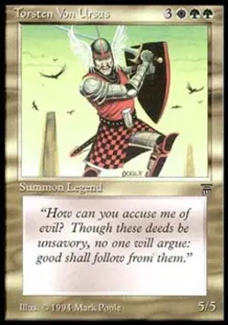 MTG English Torsten Von Ursus NM Normal Legends - Image 1