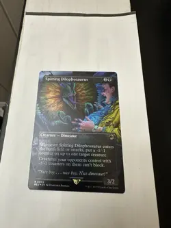 Spitting Dilophosaurus FOIL Borderless #3 | REX Jurassic World Collection | MTG - Image 1