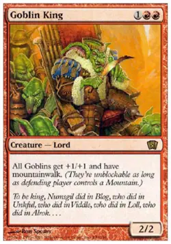 MTG English Goblin King NM Normal 8th Edition - Image 1