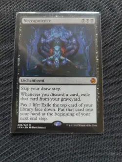 Necropotence Iconic Masters Magic mtg LP- English x1 - Image 1
