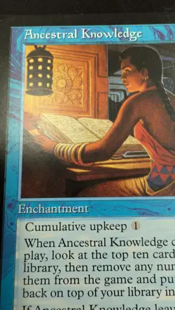 Ancestral Knowledge Weatherlight Regular MTG Magic Card - Image 2