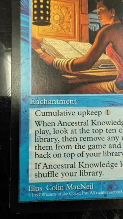 Ancestral Knowledge Weatherlight Regular MTG Magic Card - Image 4